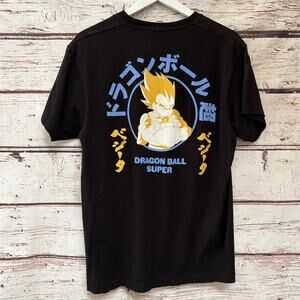 DRAGON BALL SUPER Black Logo Shirt Sz L